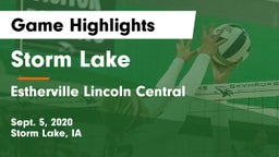 Storm Lake  vs Estherville Lincoln Central  Game Highlights - Sept. 5, 2020