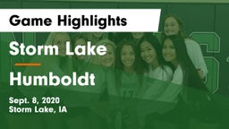 Storm Lake  vs Humboldt  Game Highlights - Sept. 8, 2020