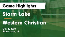 Storm Lake  vs Western Christian  Game Highlights - Oct. 6, 2020