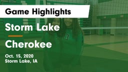Storm Lake  vs Cherokee Game Highlights - Oct. 15, 2020