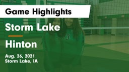 Storm Lake  vs Hinton  Game Highlights - Aug. 26, 2021