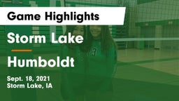 Storm Lake  vs Humboldt  Game Highlights - Sept. 18, 2021