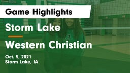 Storm Lake  vs Western Christian  Game Highlights - Oct. 5, 2021