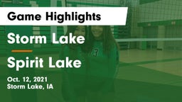 Storm Lake  vs Spirit Lake  Game Highlights - Oct. 12, 2021
