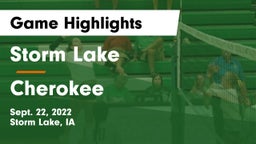 Storm Lake  vs Cherokee   Game Highlights - Sept. 22, 2022