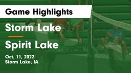 Storm Lake  vs Spirit Lake  Game Highlights - Oct. 11, 2022