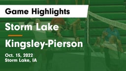 Storm Lake  vs Kingsley-Pierson  Game Highlights - Oct. 15, 2022