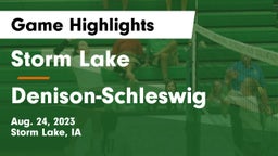 Storm Lake  vs Denison-Schleswig  Game Highlights - Aug. 24, 2023