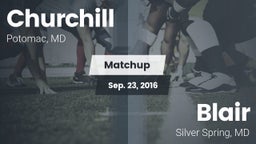 Matchup: Churchill High vs. Blair  2016