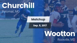 Matchup: Churchill High vs. Wootton  2017