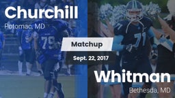 Matchup: Churchill High vs. Whitman  2017