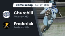 Recap: Churchill  vs. Frederick  2017