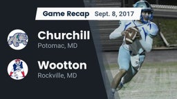 Recap: Churchill  vs. Wootton  2017