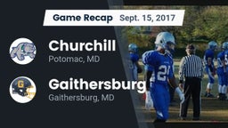 Recap: Churchill  vs. Gaithersburg  2017