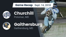 Recap: Churchill  vs. Gaithersburg  2018