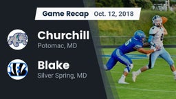 Recap: Churchill  vs. Blake  2018