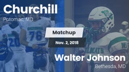 Matchup: Churchill High vs. Walter Johnson  2018