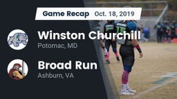 Recap: Winston Churchill  vs. Broad Run  2019