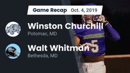Recap: Winston Churchill  vs. Walt Whitman  2019