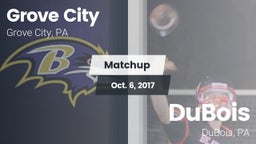 Matchup: Grove City High vs. DuBois  2017