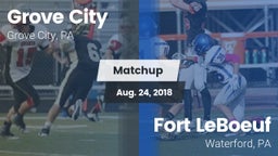Matchup: Grove City High vs. Fort LeBoeuf  2018