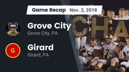 Recap: Grove City  vs. Girard  2018