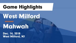West Milford  vs Mahwah  Game Highlights - Dec. 14, 2018