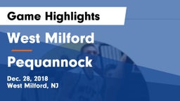 West Milford  vs Pequannock  Game Highlights - Dec. 28, 2018