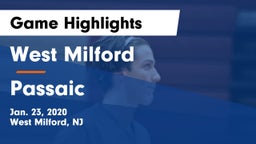 West Milford  vs Passaic  Game Highlights - Jan. 23, 2020