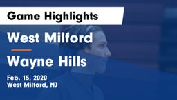 West Milford  vs Wayne Hills  Game Highlights - Feb. 15, 2020