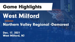 West Milford  vs Northern Valley Regional -Demarest Game Highlights - Dec. 17, 2021
