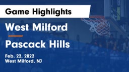 West Milford  vs Pascack Hills  Game Highlights - Feb. 22, 2022