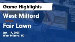 West Milford  vs Fair Lawn  Game Highlights - Jan. 17, 2023