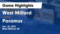 West Milford  vs Paramus  Game Highlights - Jan. 20, 2023