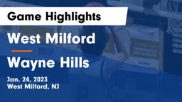 West Milford  vs Wayne Hills  Game Highlights - Jan. 24, 2023