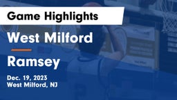 West Milford  vs Ramsey  Game Highlights - Dec. 19, 2023