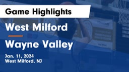 West Milford  vs Wayne Valley  Game Highlights - Jan. 11, 2024