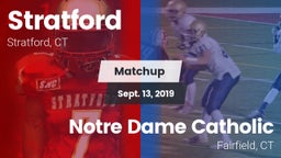 Matchup: Stratford High vs. Notre Dame Catholic  2019