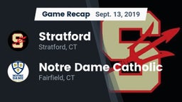 Recap: Stratford  vs. Notre Dame Catholic  2019