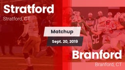 Matchup: Stratford High vs. Branford  2019