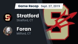 Recap: Stratford  vs. Foran  2019