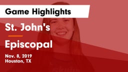 St. John's  vs Episcopal  Game Highlights - Nov. 8, 2019