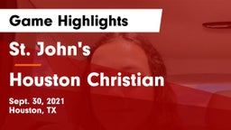 St. John's  vs Houston Christian  Game Highlights - Sept. 30, 2021