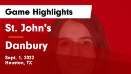 St. John's  vs Danbury  Game Highlights - Sept. 1, 2022