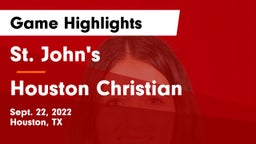 St. John's  vs Houston Christian  Game Highlights - Sept. 22, 2022