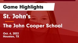 St. John's  vs The John Cooper School Game Highlights - Oct. 6, 2022