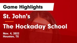 St. John's  vs The Hockaday School Game Highlights - Nov. 4, 2022