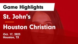 St. John's  vs Houston Christian  Game Highlights - Oct. 17, 2023