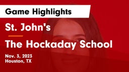 St. John's  vs The Hockaday School Game Highlights - Nov. 3, 2023