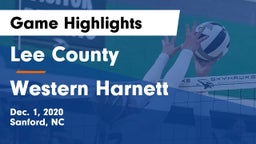 Lee County  vs Western Harnett Game Highlights - Dec. 1, 2020